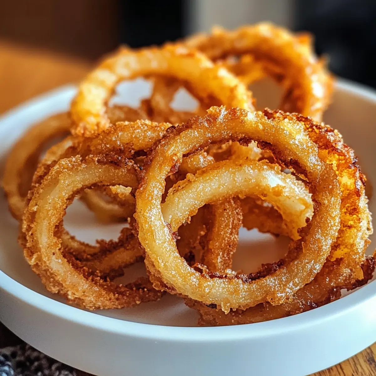 Einführung in Krosse Zwiebelringe aus der Heißluftfritteuse